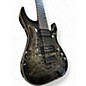 Used Schecter Guitar Research Hellraiser Hybrid C7 Transparent Black Burst Solid Body Electric Guitar