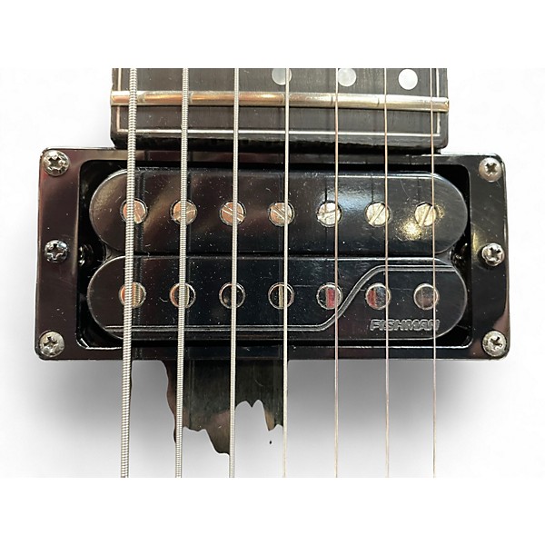 Used Schecter Guitar Research Hellraiser Hybrid C7 Transparent Black Burst Solid Body Electric Guitar