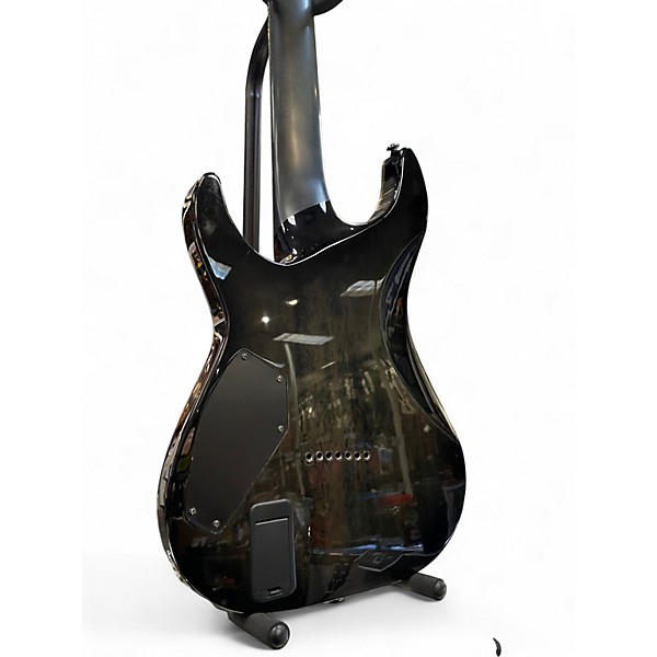 Used Schecter Guitar Research Hellraiser Hybrid C7 Transparent Black Burst Solid Body Electric Guitar