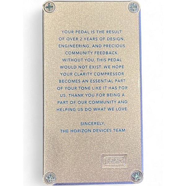 Used Horizon Devices CLARITY COMPRESSOR Effect Pedal