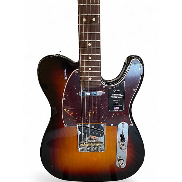 Used 2022 Fender American Professional II Telecaster SUNBURST Solid Body Electric Guitar