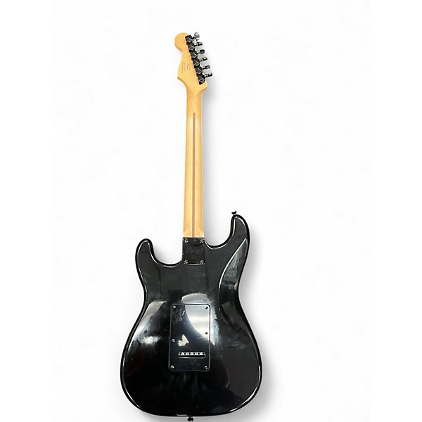 Used Squier Bullet Stratocaster Black and Silver Solid Body Electric Guitar