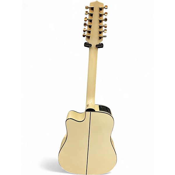 Used Takamine GD35CE-12 Pearl White 12 String Acoustic Guitar