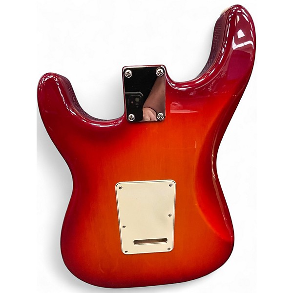 Used Fender Deluxe Stratocaster HSS Cherry Sunburst Solid Body Electric Guitar