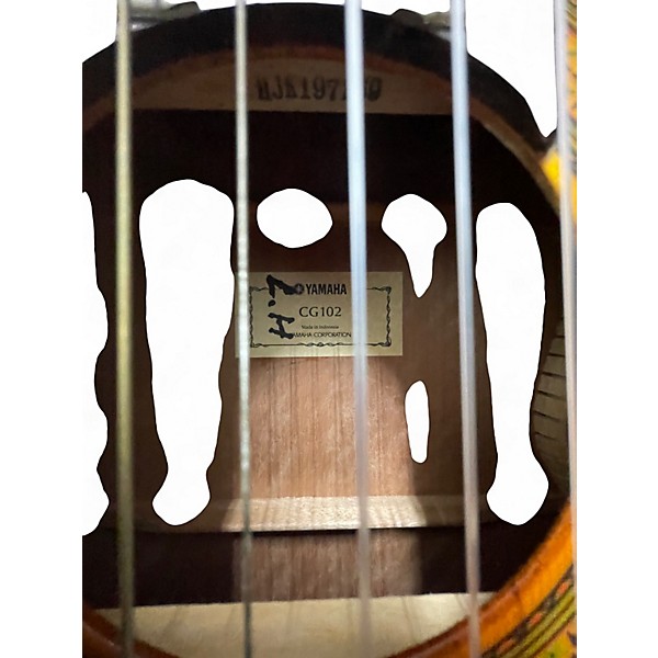 Used Yamaha CGX102 Natural Classical Acoustic Electric Guitar