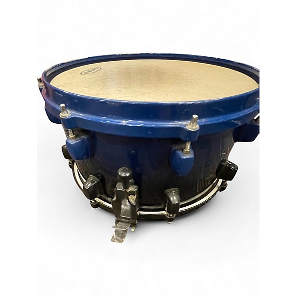 Used ddrum 7X13 Dominion Maple Snare black and blue Drum