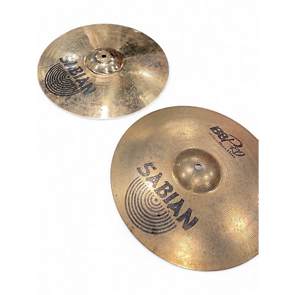 Used SABIAN 14in b8 pro rock hats Cymbal