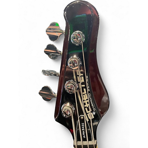 Used Schecter Guitar Research Ultra Bass  Black Electric Bass Guitar