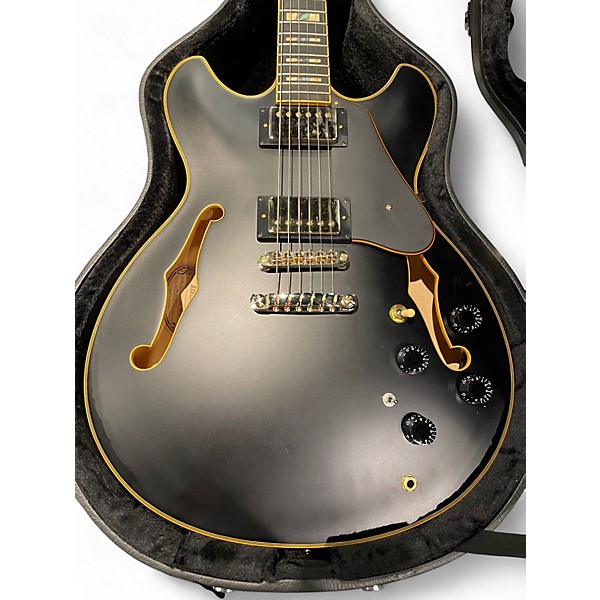 Used Ibanez JSM-20 Black Hollow Body Electric Guitar