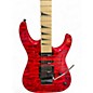 Used Jackson JS34Q Dinky TRANSPARENT RED Solid Body Electric Guitar