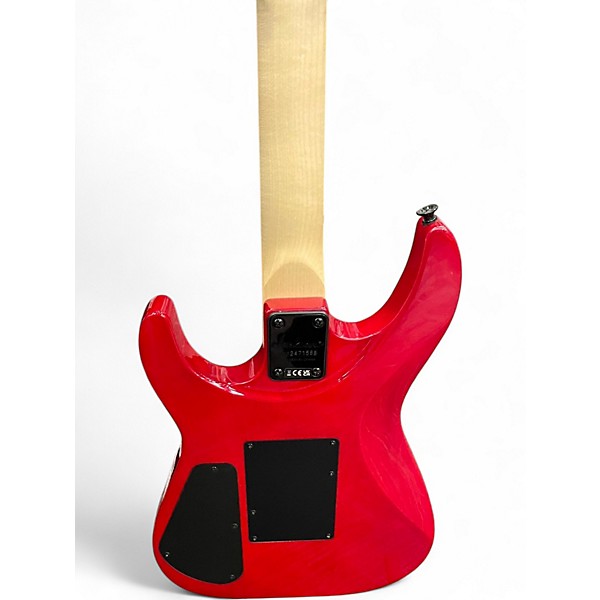 Used Jackson JS34Q Dinky TRANSPARENT RED Solid Body Electric Guitar