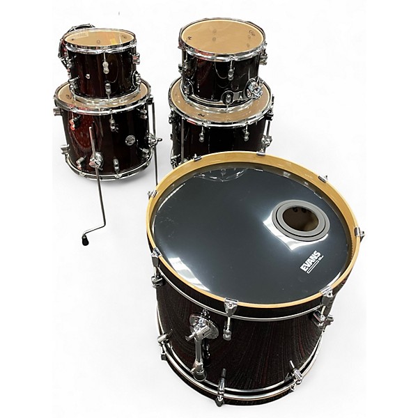Used PDP by DW 6 Piece Concept Series Dark Cherry Burst Drum Kit