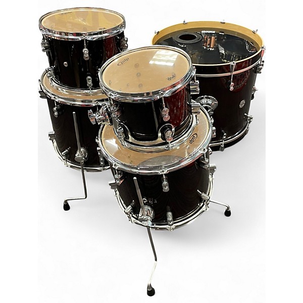 Used PDP by DW 6 Piece Concept Series Dark Cherry Burst Drum Kit