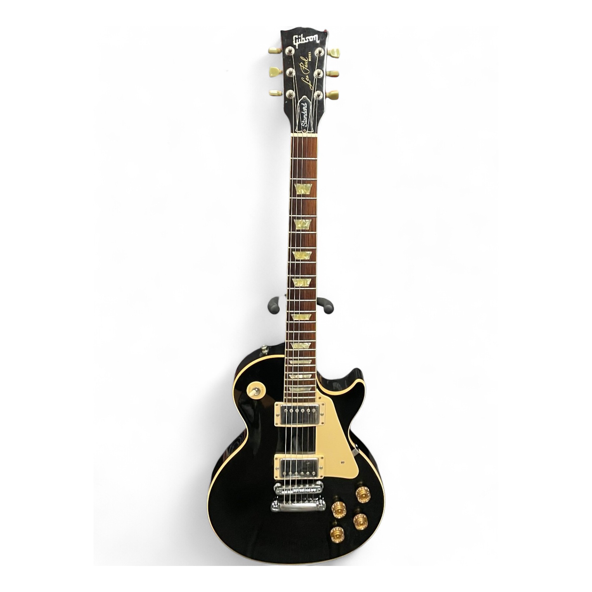 Vintage 1989 Gibson Les Paul Standard Black Solid Body Electric