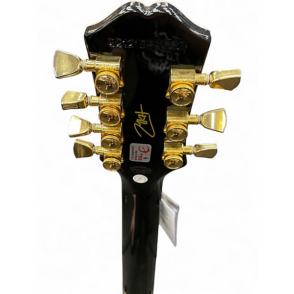 Used Epiphone Matt Heafy Les Paul Custom 7 Left Handed Black Electric Guitar