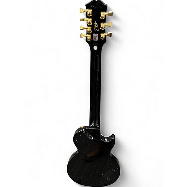 Used Epiphone Matt Heafy Les Paul Custom 7 Left Handed Black Electric Guitar