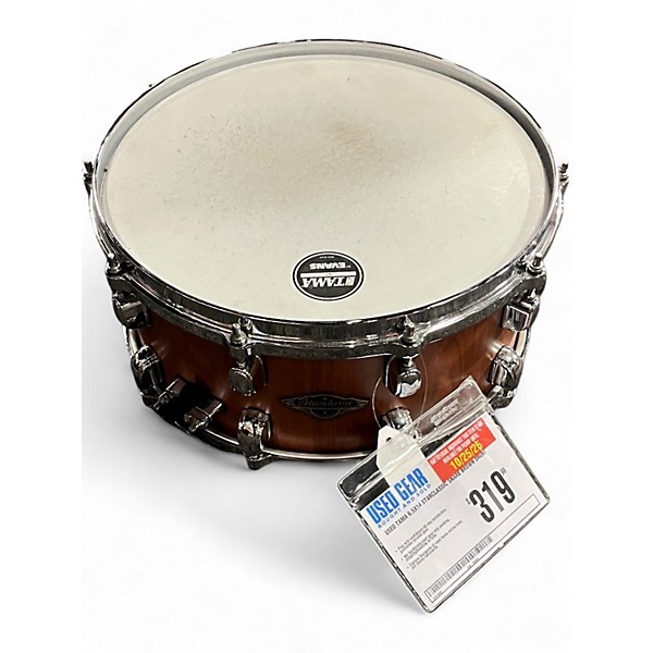 Used TAMA 6.5X14 Starclassic Snare Brown Drum
