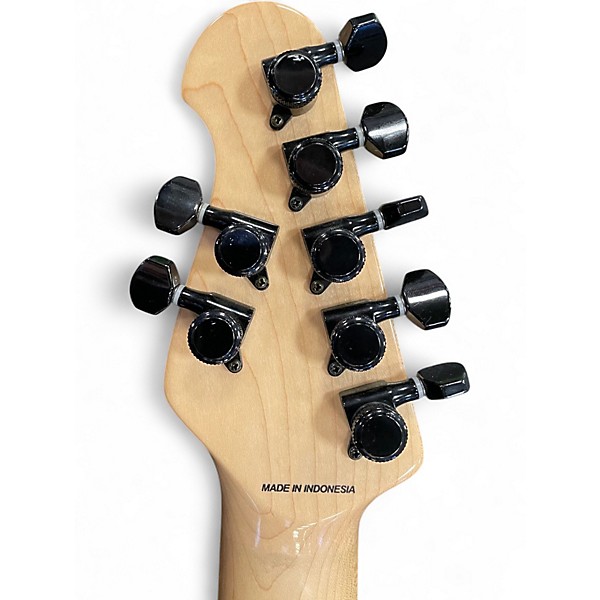 Used Sterling by Music Man John Petrucci JP157 7 String Emerald Green Solid Body Electric Guitar