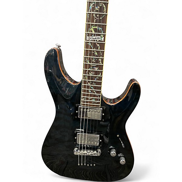 Used Schecter Guitar Research C1 Classic Trans Blue Solid Body Electric Guitar