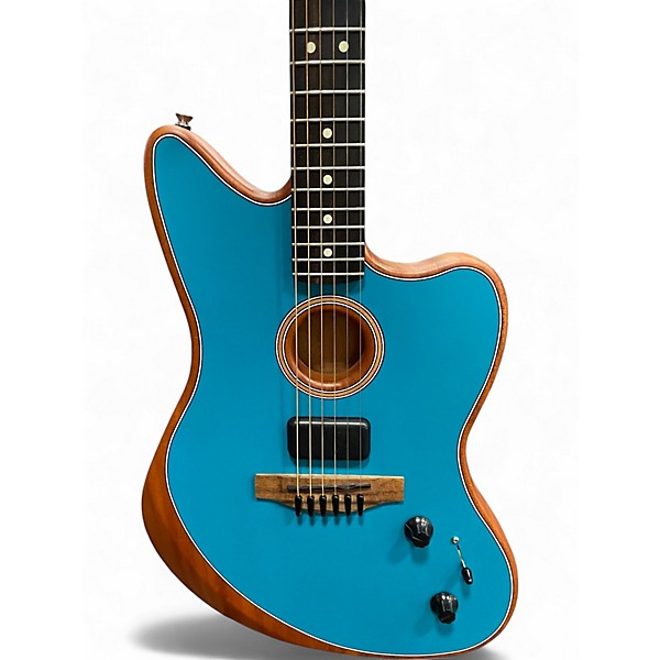 Used Fender ACOUSTASONIC JAZZMASTER ICE BLUE Acoustic Electric Guitar