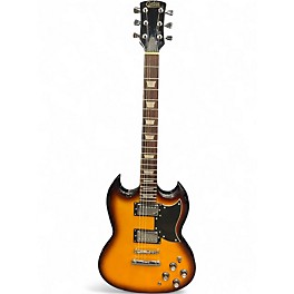 Used Corbin Musical Instruments SG Style Orange Burst Solid Body Electric Guitar