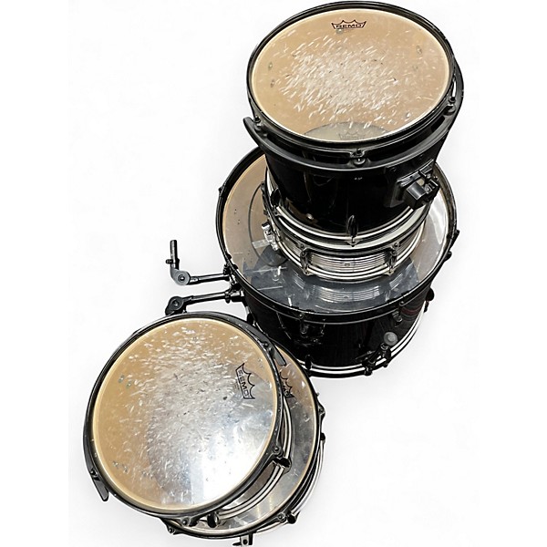 Used Pulse 5 Piece 5 Piece Kit Black Drum Kit