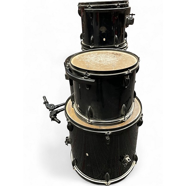 Used Pulse 5 Piece 5 Piece Kit Black Drum Kit