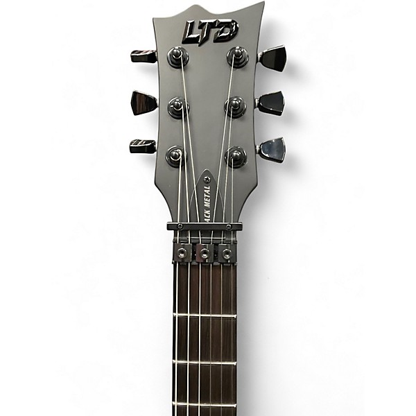 Used ESP LTD EC-FR Black Metal Satin Black Solid Body Electric Guitar