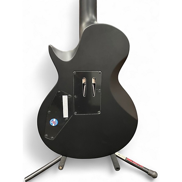 Used ESP LTD EC-FR Black Metal Satin Black Solid Body Electric Guitar