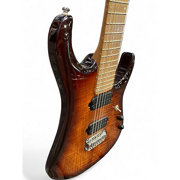 Used Sterling by Music Man John Petrucci JP157 7 String Blood Orange Burst Solid Body Electric Guitar