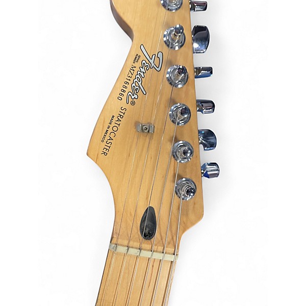 Used 2003 Fender Standard Stratocaster Black Solid Body Electric Guitar