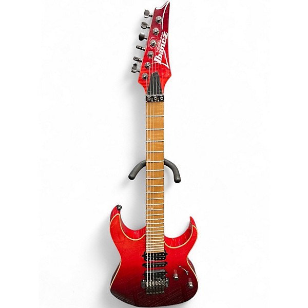 Used Ibanez rg6pcml red fade Solid Body Electric Guitar