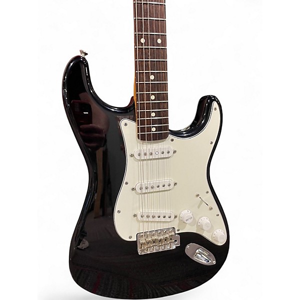 Used Fender classic series 60's stratocaster Black and White Solid Body Electric Guitar