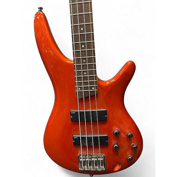Used Ibanez SR300 Metallic Orange Electric Bass Guitar