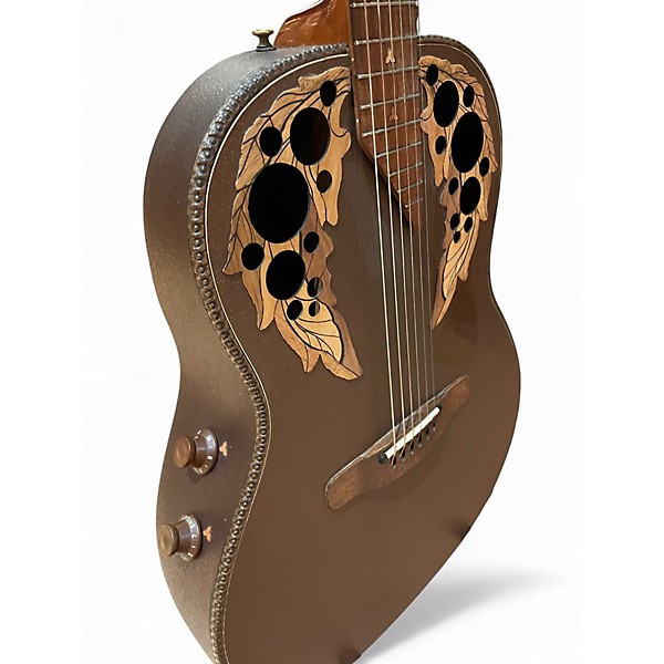 Vintage 1970s Ovation Adamas 1681-9 Balladeer Natural Acoustic Electric Guitar