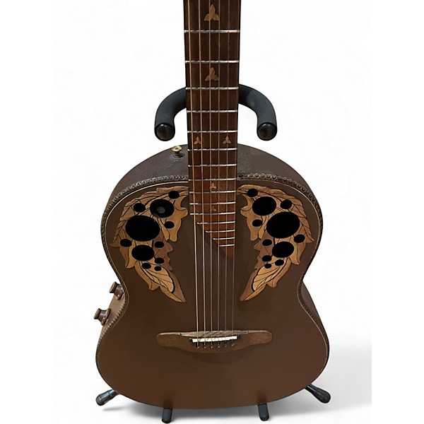 Vintage 1970s Ovation Adamas 1681-9 Balladeer Natural Acoustic Electric Guitar