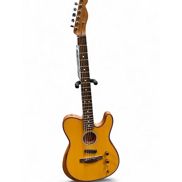 Used Fender Acoustasonic Player Stratocaster Butterscotch Acoustic Electric Guitar