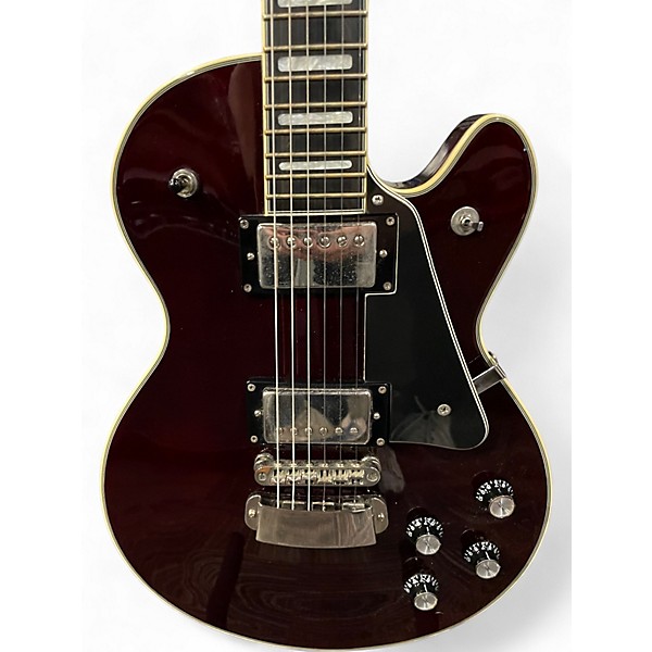 Used Hagstrom Standard Swede Wine Red Solid Body Electric Guitar