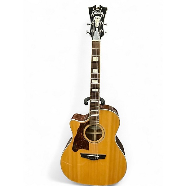 Used D'Angelico PSG200L Vintage Natural Acoustic Electric Guitar