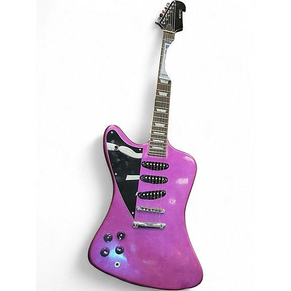 Used Puresalem Cardinal metallic purple Solid Body Electric Guitar