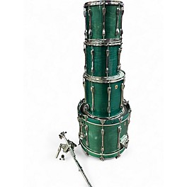 Used Ludwig 4 Piece Classic Maple Turquoise Drum Kit