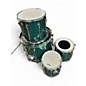 Used Ludwig 4 Piece Classic Maple Turquoise Drum Kit