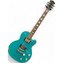 Used DeArmond M66 Turquoise Solid Body Electric Guitar