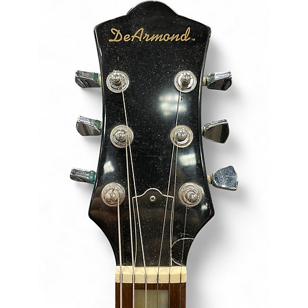 Used DeArmond M66 Turquoise Solid Body Electric Guitar