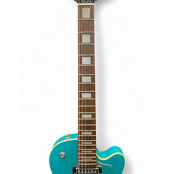 Used DeArmond M66 Turquoise Solid Body Electric Guitar