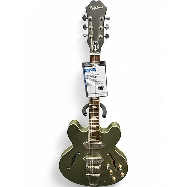 Used Epiphone Casino green Hollow Body Electric Guitar