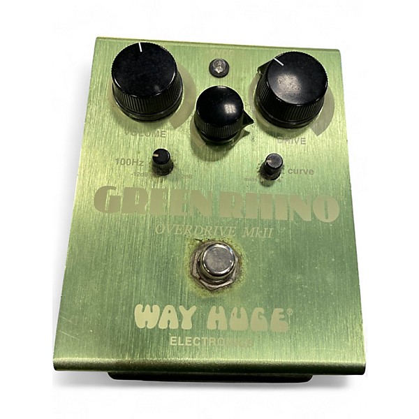 Used Way Huge Electronics WHE202 Green Rhino Overdrive Effect Pedal