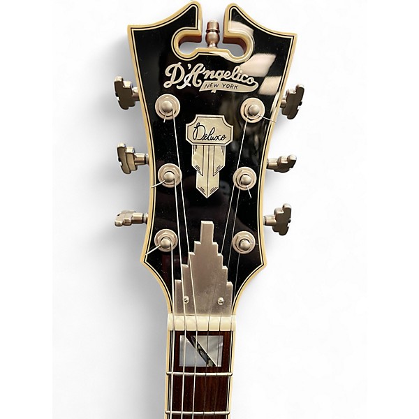 Used D'Angelico DELUXE SS Orange Hollow Body Electric Guitar