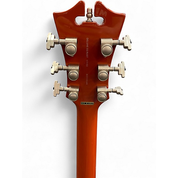 Used D'Angelico DELUXE SS Orange Hollow Body Electric Guitar