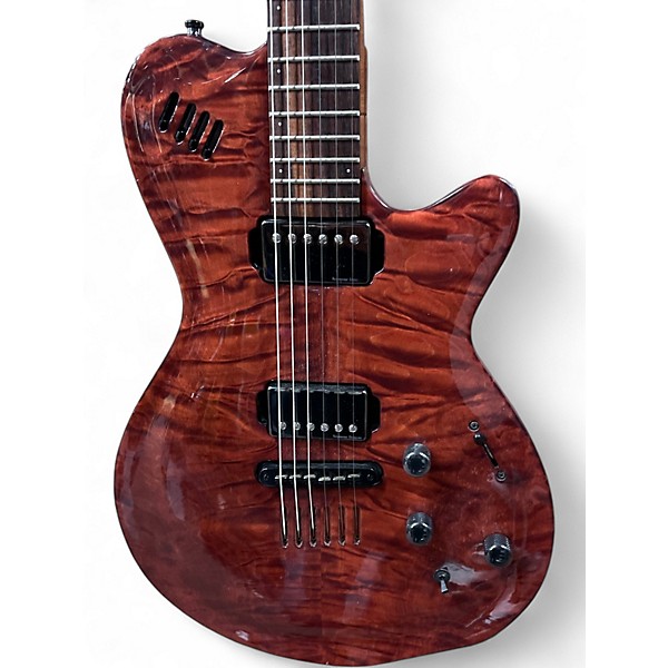 Used Godin LGX-SA Satin Red Solid Body Electric Guitar